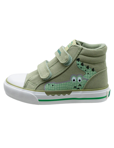 Tenis Tipo Bota Verde Cocodrilo Niño Bubble Gummers®