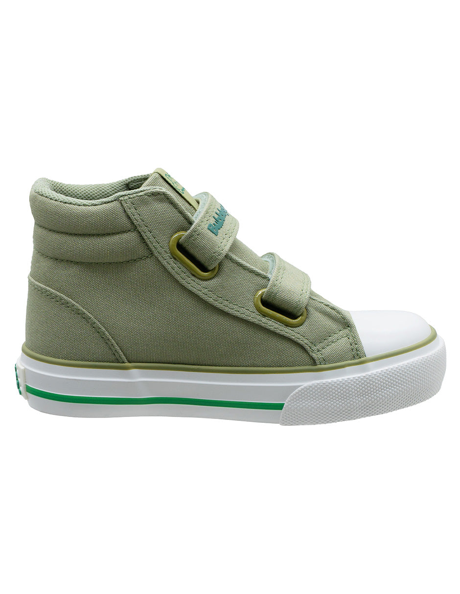 Tenis Tipo Bota Verde Cocodrilo Niño Bubble Gummers.