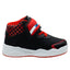 Tenis Bota Luces Para Niño Bubble Gummers Negro Rojo
