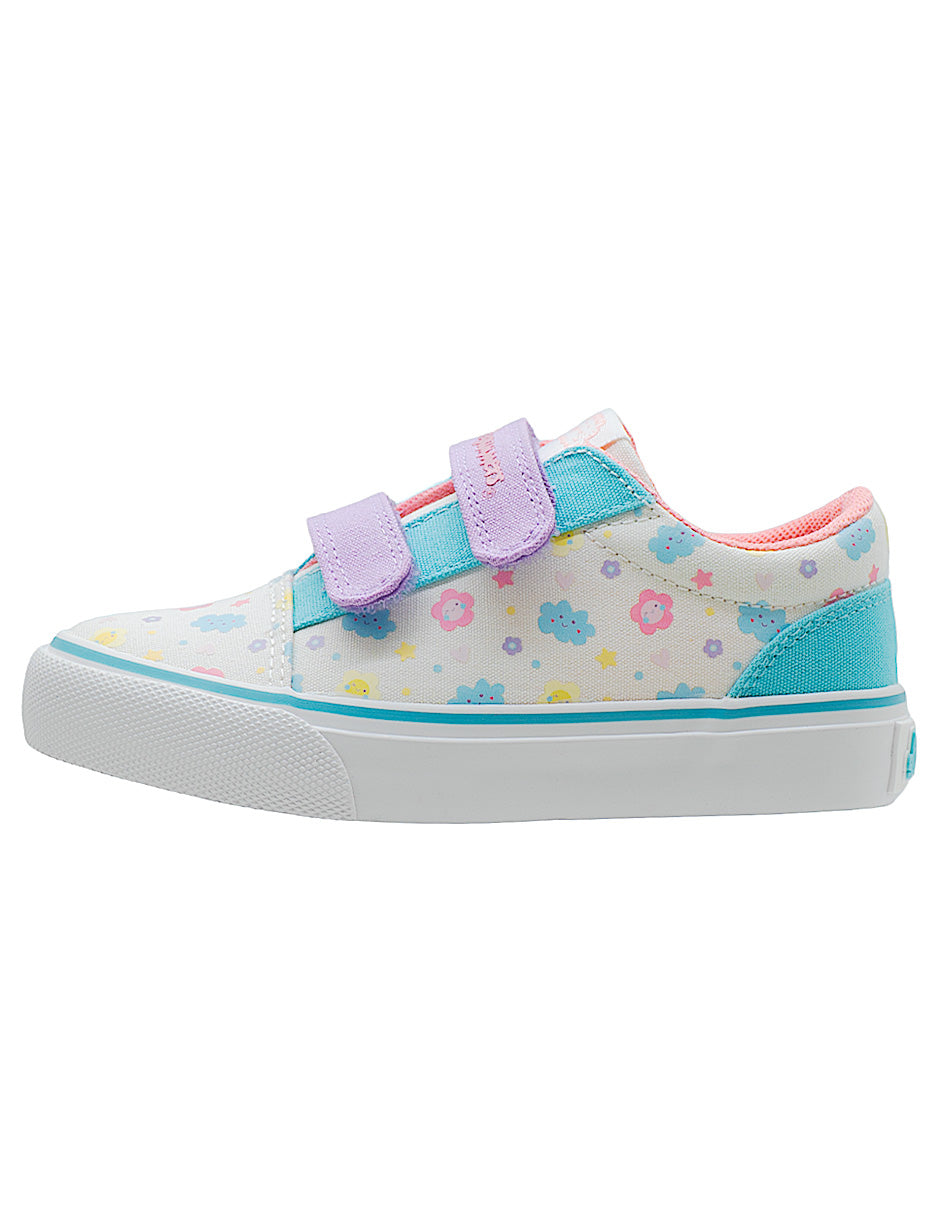 Tenis Casuales Florales Niña Bubble Gummers