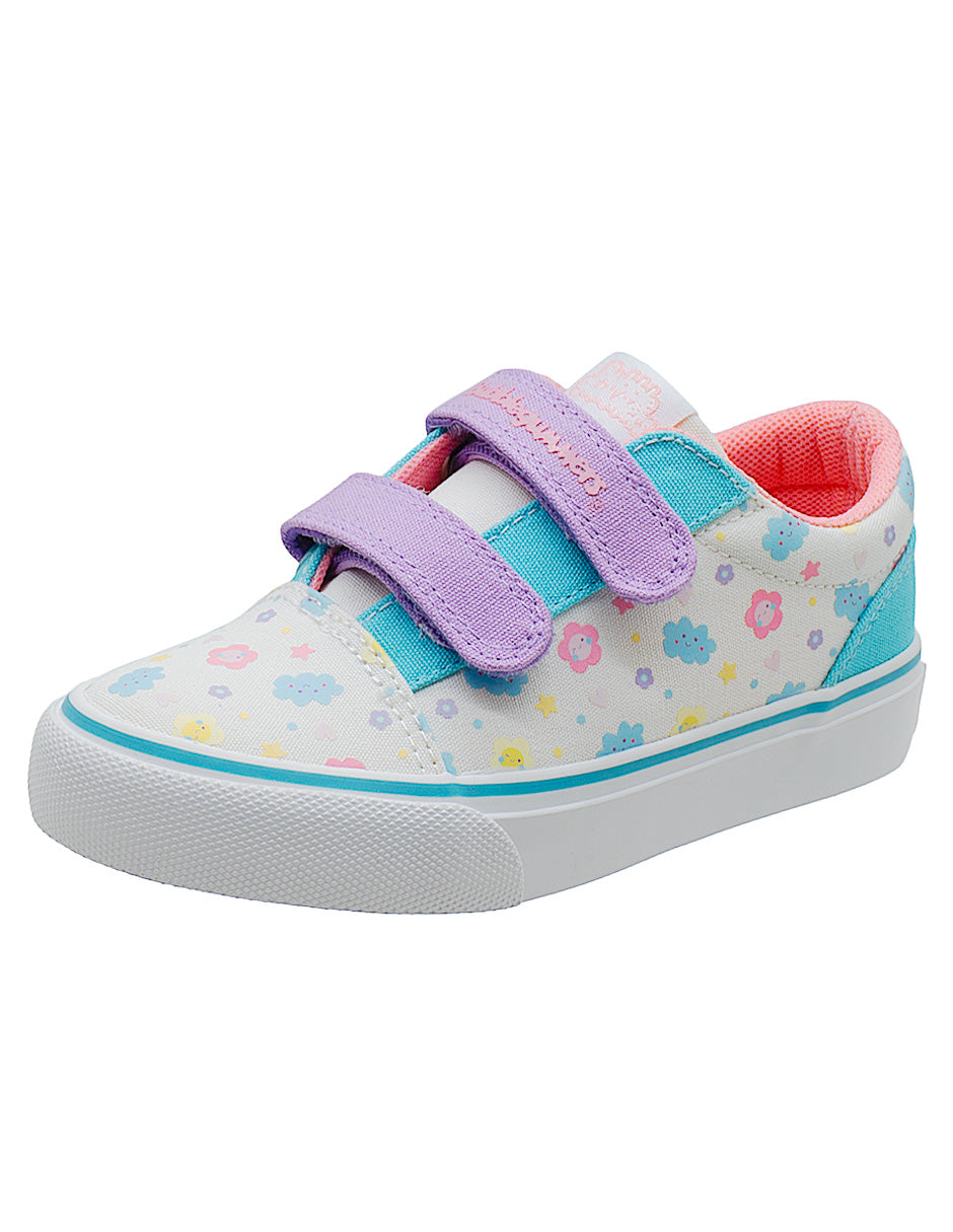 Tenis Choclo Blanco Nubes Niña Bubble Gummers.