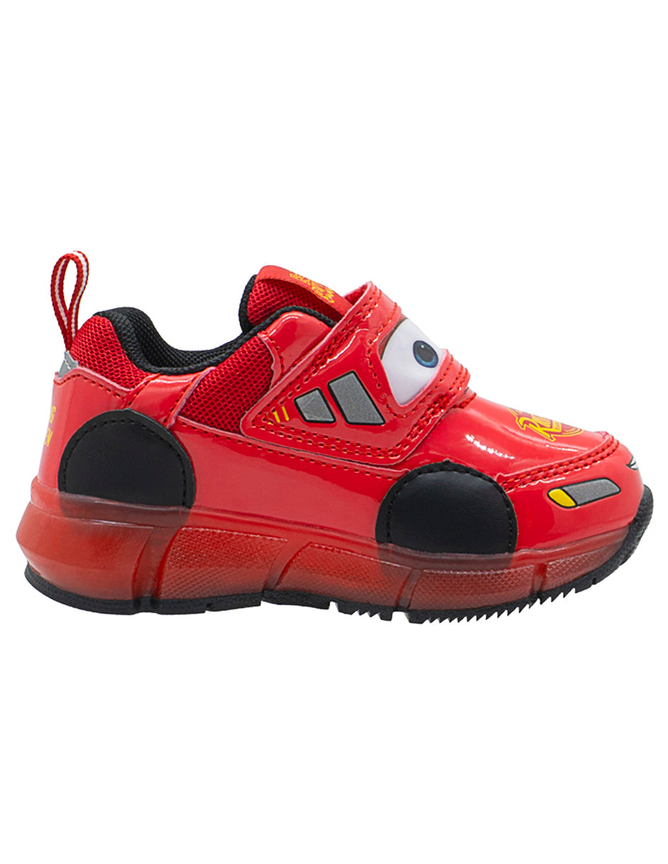 Tenis Luces Para Niño Bubble Gummers Rojo