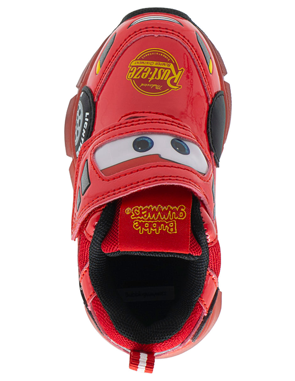 Tenis Luces Para Niño Bubble Gummers Rojo