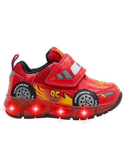 Tenis Luces Para Niño Bubble Gummers Rojo