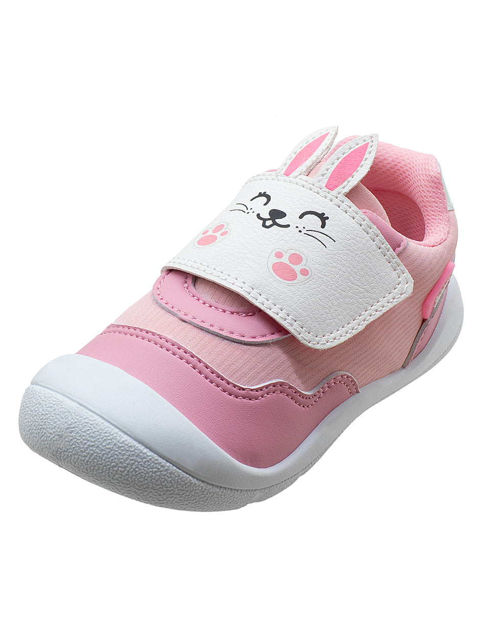 Tenis Choclo Niña Rosa Conejo Bubble Gummers