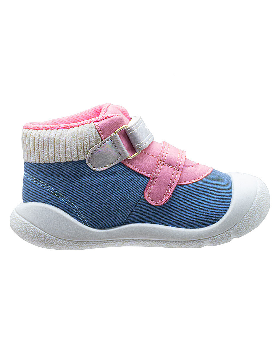 Tenis Niña Mezclilla Rosa Corazon Bubble Gummers