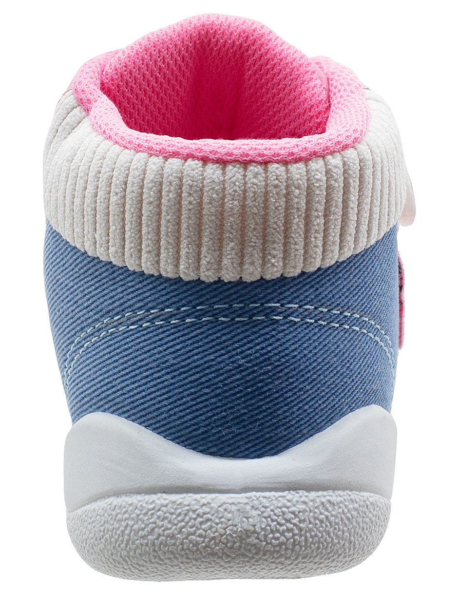 Tenis Niña Mezclilla Rosa Corazon Bubble Gummers