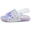 Sandalia Cristal Lila Glitter Niña Frozen Disney Bubble Gummers.