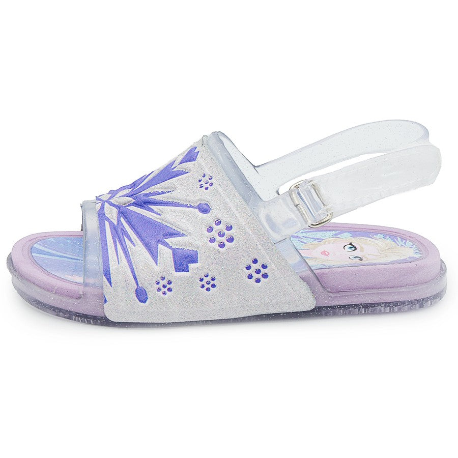 Sandalia Cristal Lila Glitter Niña Frozen Disney Bubble Gummers.