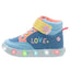 Tenis Tipo Bota Azul LED Niña Bubble Gummers®