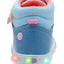 Tenis Tipo Bota Azul LED Niña Bubble Gummers®