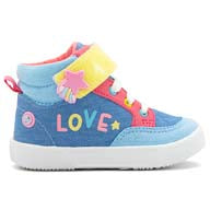 Tenis Botita Mezclilla Rapunzel Estrella Azul Niña Bubble Gummers