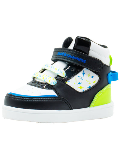 Tenis Bota Para Niño Bubble Gummers Negro Verde