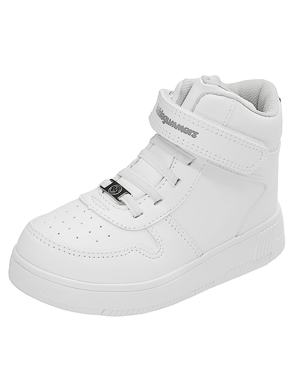Tenis ZigZag Tipo Bota Blanco Niño Niña Bubble Gummers
