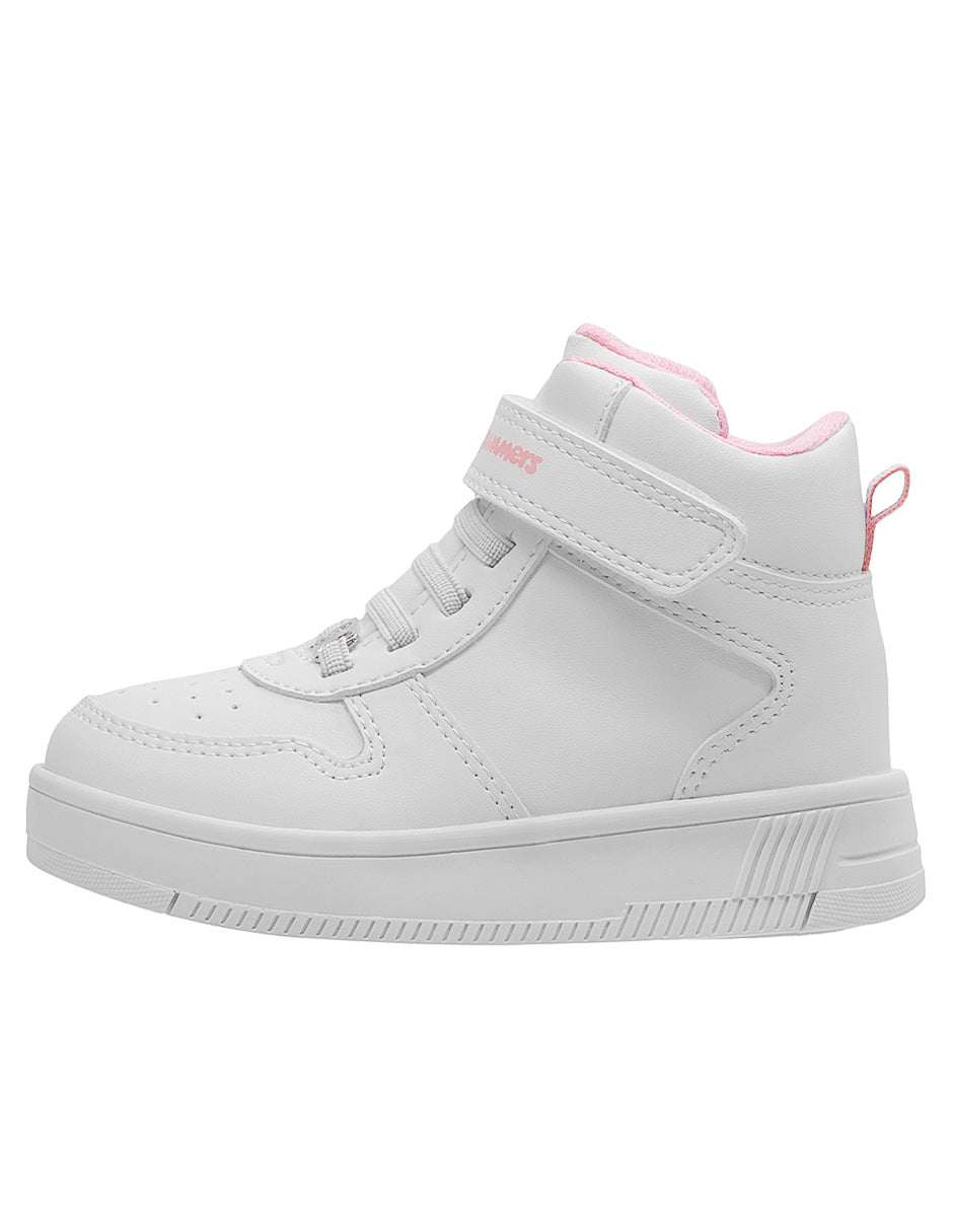 Tenis ZigZag Tipo Bota Blanco Niño Niña Bubble Gummers