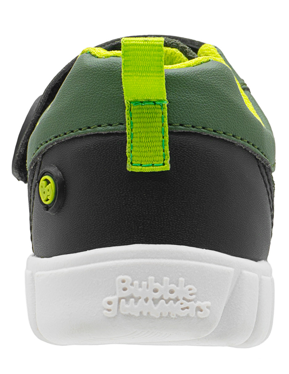Tenis Para Niño Bubble Gummers Verde Negro