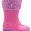 Bota Hule Para Niña Bubble Gummers Rosa Lila