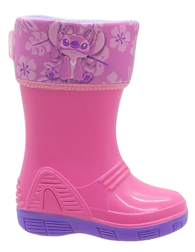 Bota Hule Para Niña Bubble Gummers Rosa Lila