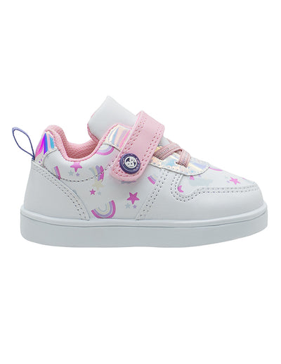 Tenis Para Niña Bubble Gummers Blanco Rosa
