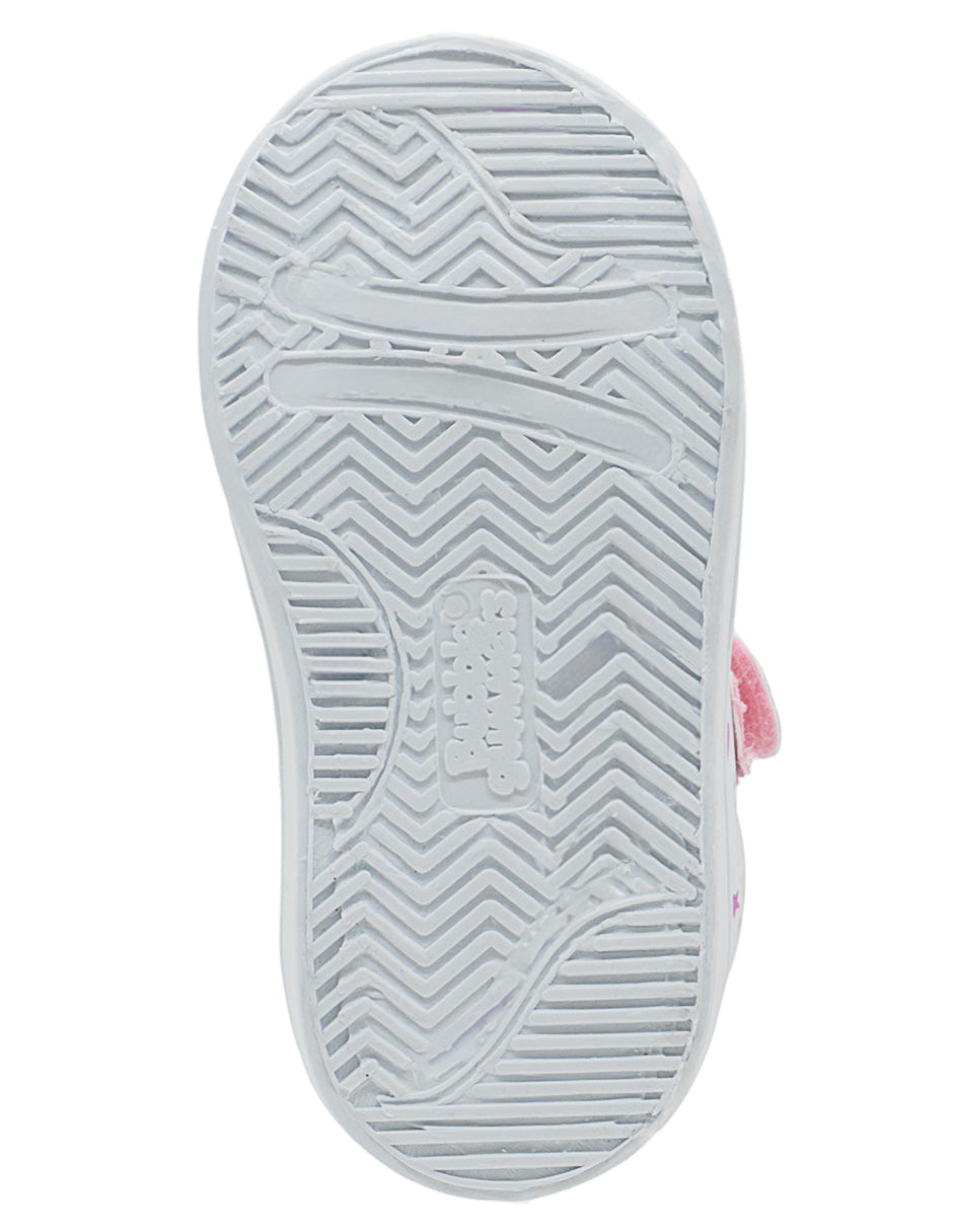 Tenis Para Niña Bubble Gummers Blanco Rosa