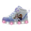 Tenis Blanco Lila Tipo Bota luces LED Niña Bubble Gummers Disney Frozen