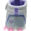 Tenis Blanco Lila Tipo Bota luces LED Niña Bubble Gummers Disney Frozen
