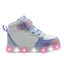 Tenis Bota Luces Para Niña Bubble Gummers Blanco Lila