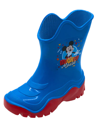 Bota Hule Mouse Azul Niño Bubble Gumers®
