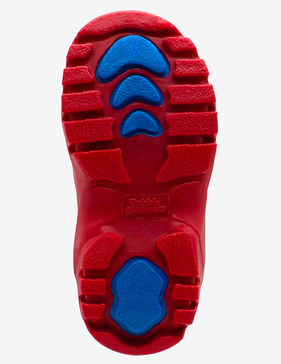 Bota Hule Para Niño Bubble Gummers Piloto Rojo