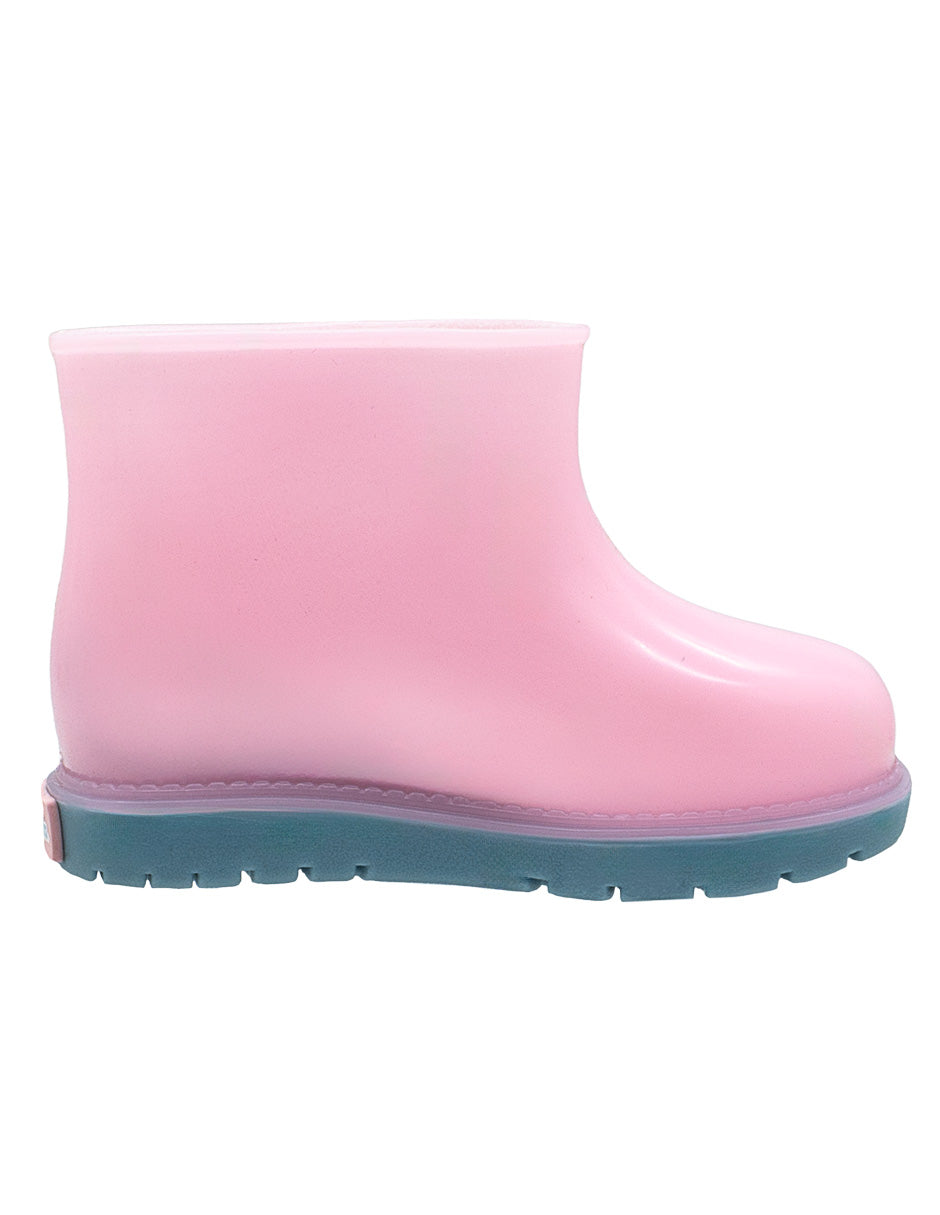 Bota Hule Para Niña Bubble Gummers Rosa Celeste
