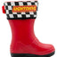 Bota Hule Para Niño Bubble Gummers Rojo Negro
