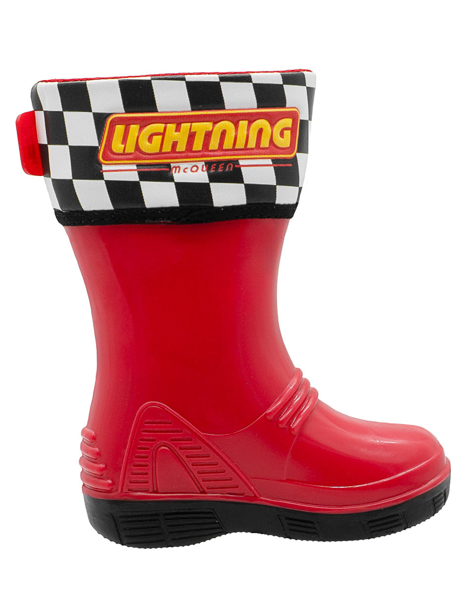 Bota Hule Para Niño Bubble Gummers Rojo Negro