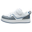 Tenis Choclo Blanco Gris Niño Charly