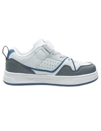 Tenis Choclo Blanco Gris Niño Charly