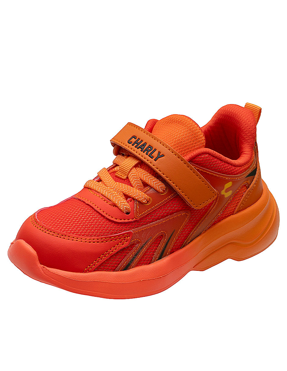 Tenis Deportivo Naranja Niño Charly