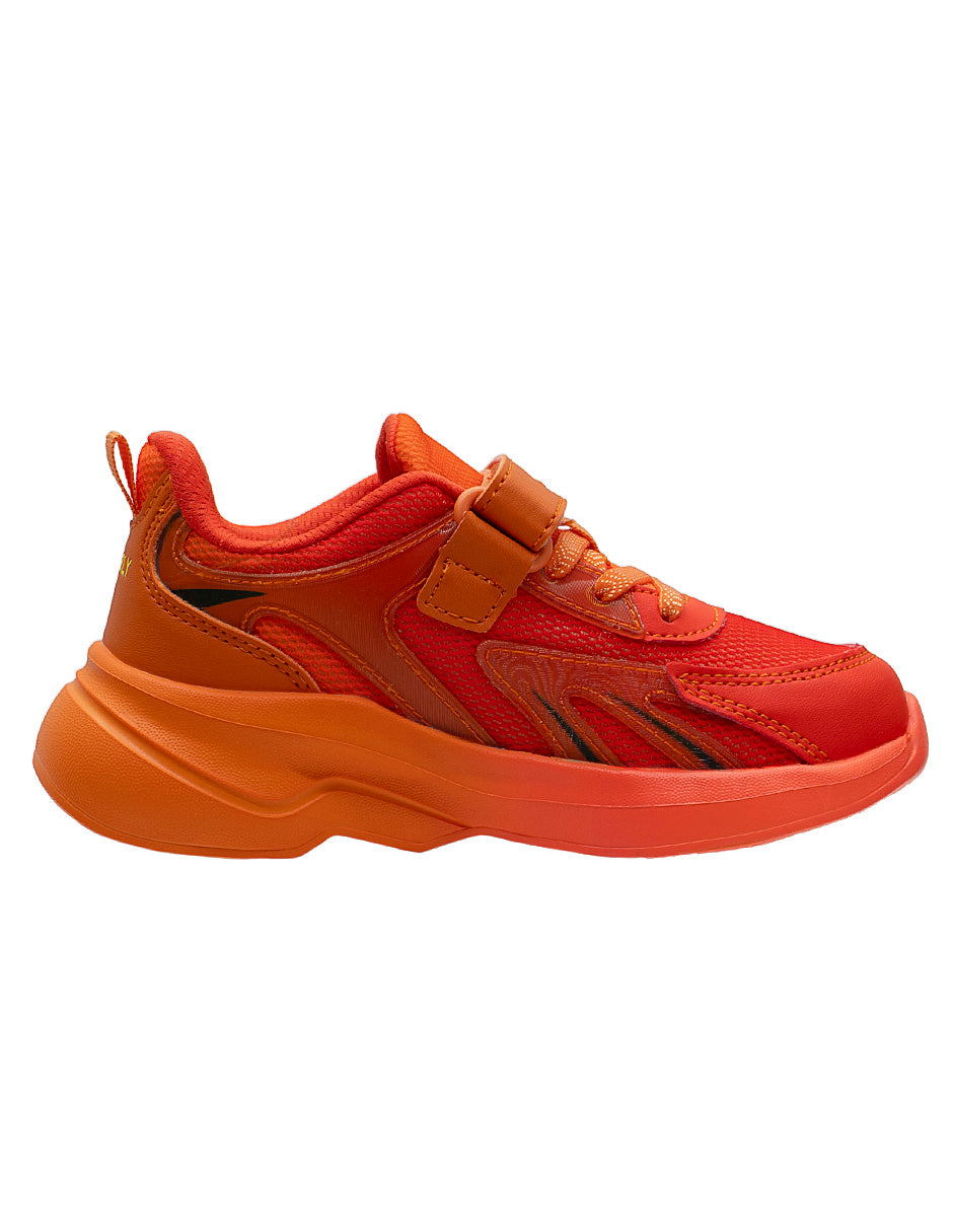 Tenis Deportivo Naranja Niño Charly