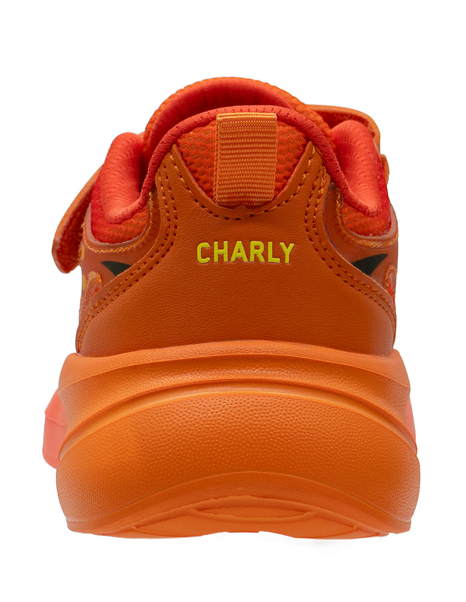 Tenis Deportivo Naranja Niño Charly