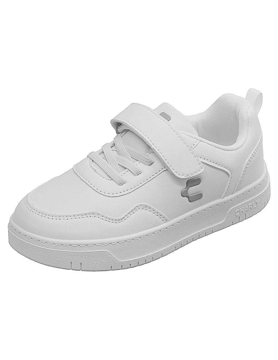 Tenis Escolar Blanco Choclo Niño Charly