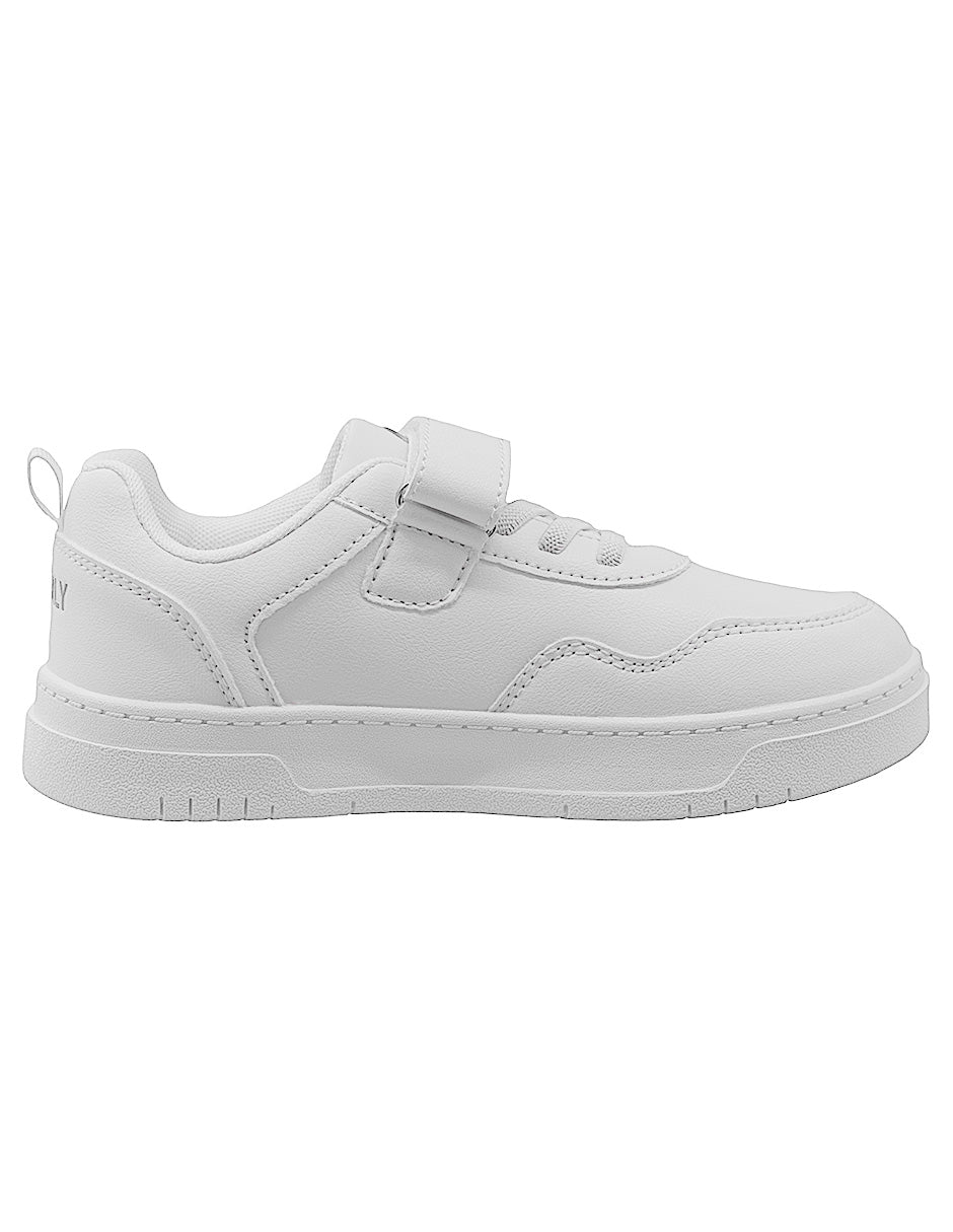 Tenis Escolar Blanco Choclo Niño Charly
