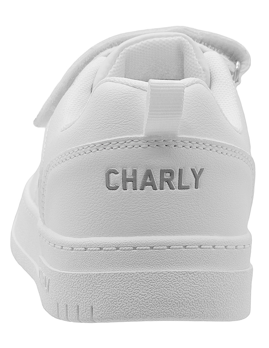 Tenis Escolar Blanco Choclo Niño Charly