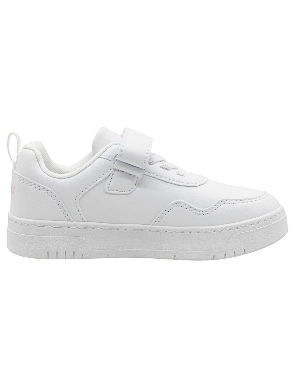 Tenis Escolar Para Niña Charly Blanco