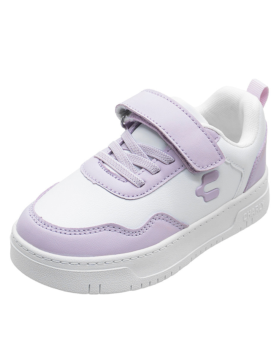 Tenis Sneakers Urbano Rosa Lila Charly