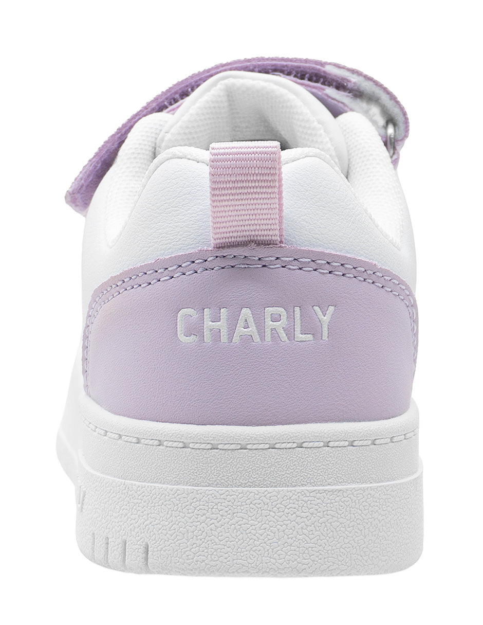 Tenis Sneakers Urbano Rosa Lila Charly