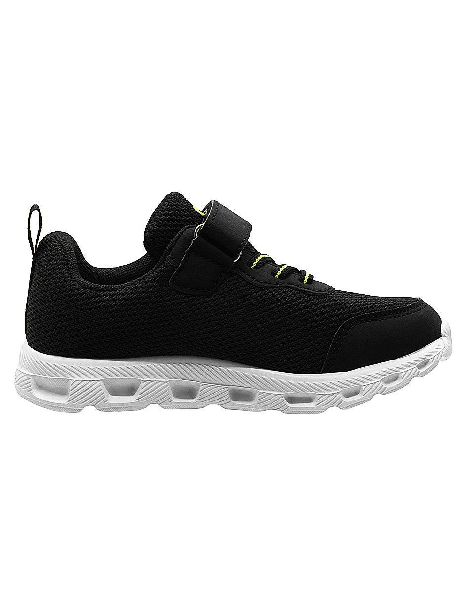 Tenis Negro Limón Deportivos Niño Charly