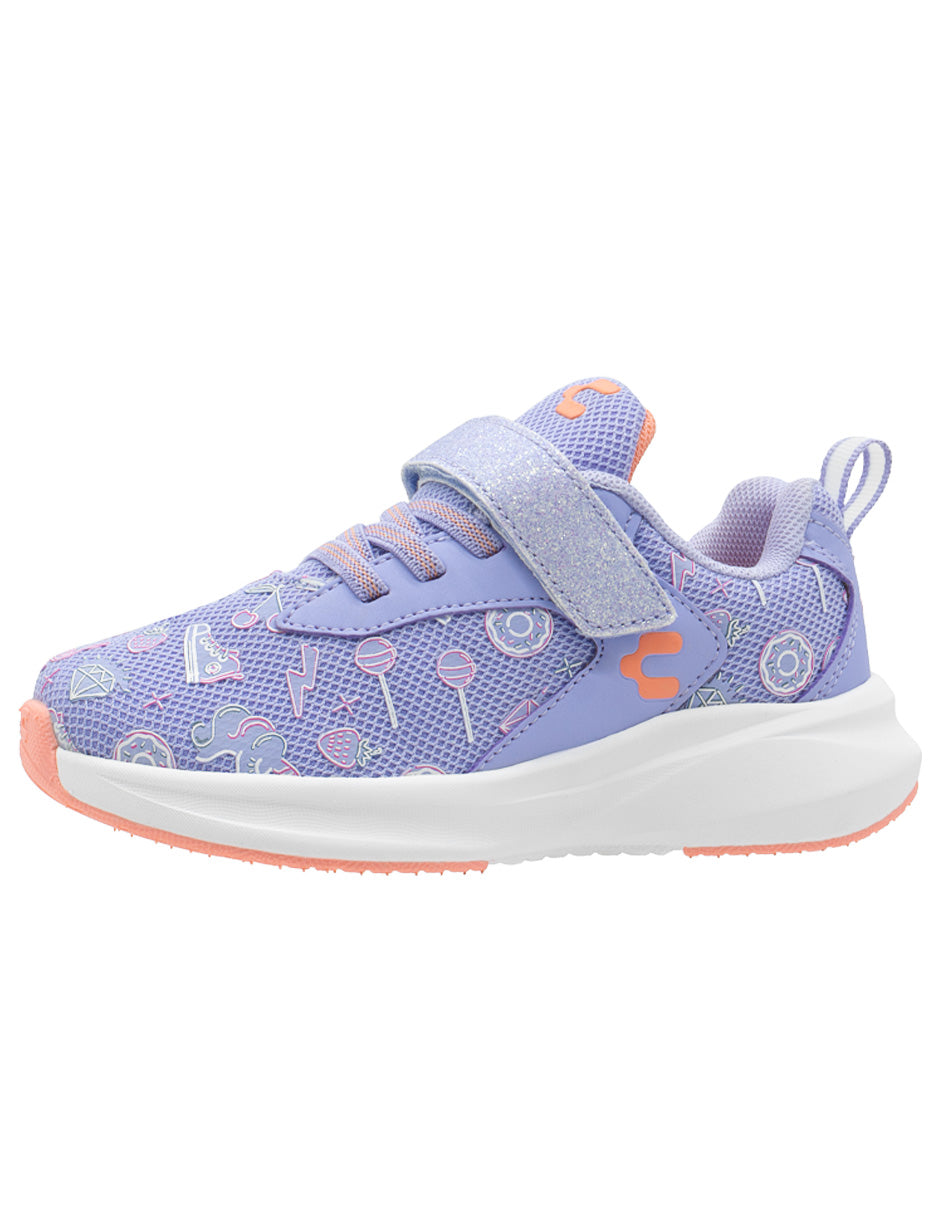 Tenis Para Niña Charly Lila Coral