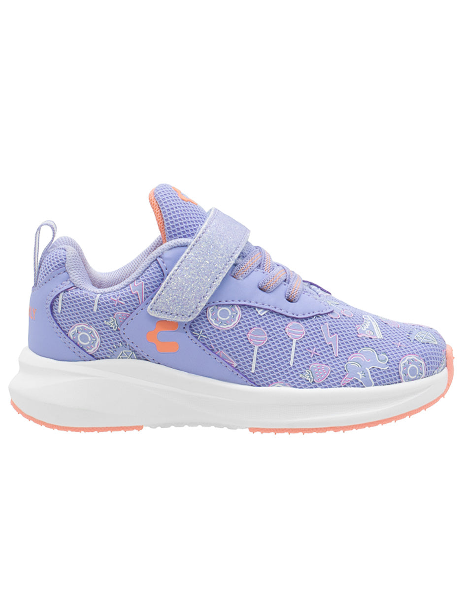 Tenis Para Niña Charly Lila Coral