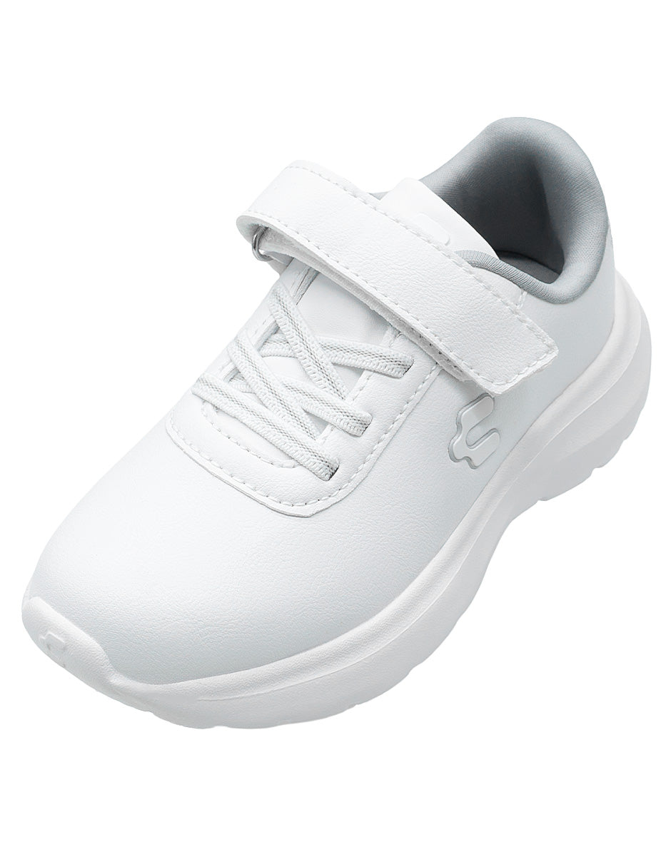 Tenis Escolar Blanco Niño Charly