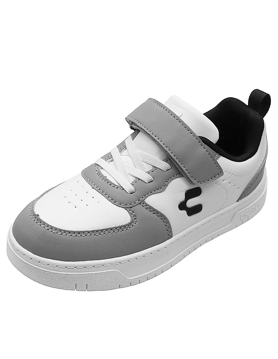 Tenis Charly Urbanos Blanco Gris Niños