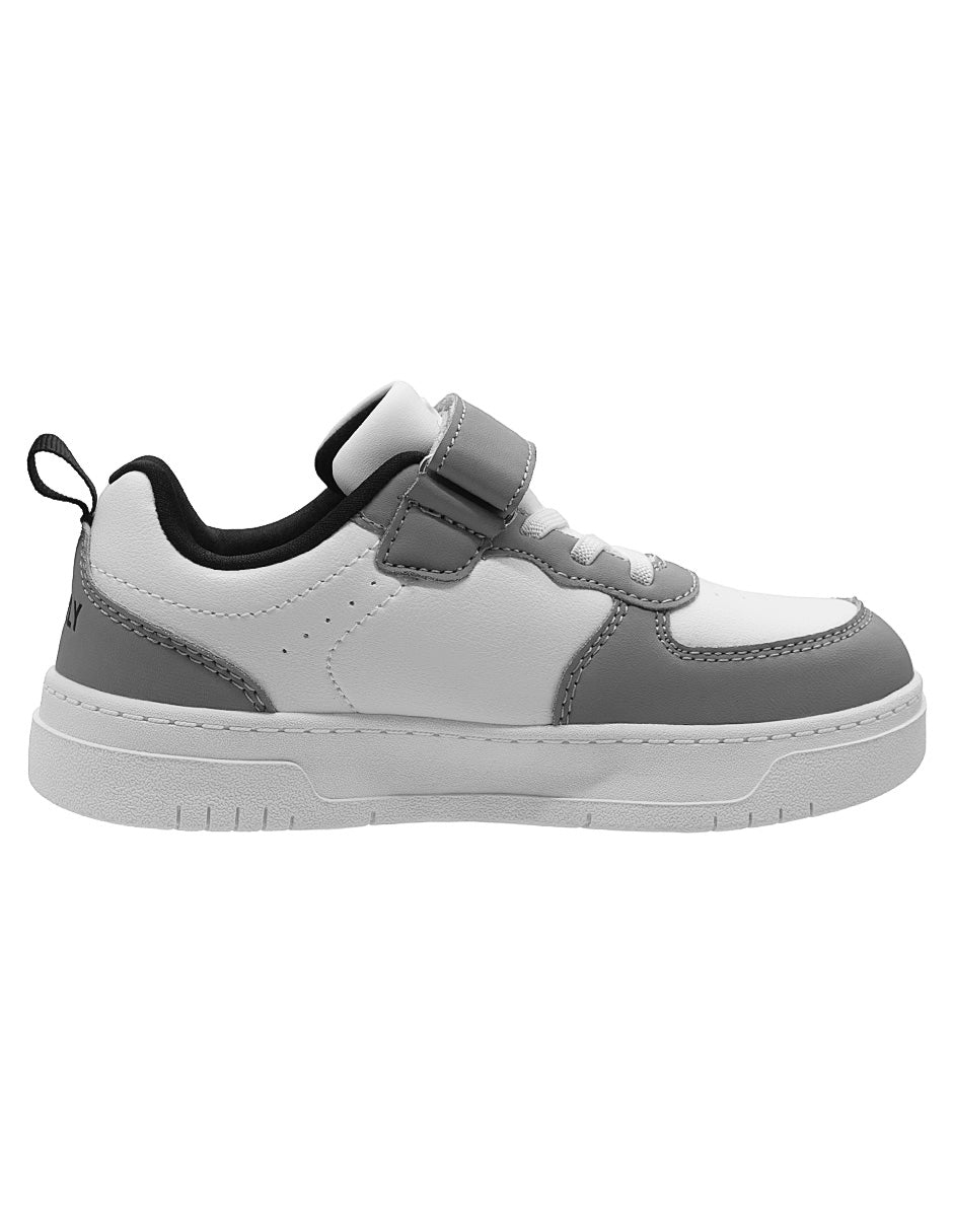 Tenis Charly Urbanos Blanco Gris Niños