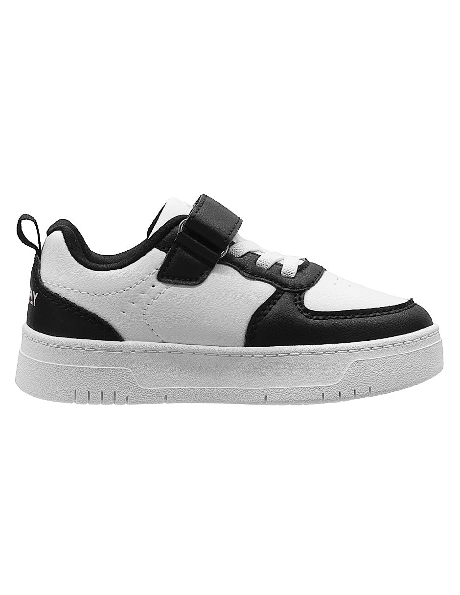 Tenis Urbano Choclo  Blanco Negro Niña Charly®